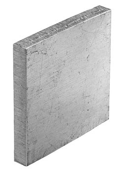 Square 50x50mm, cutted from rolled sheet with CNC laser - 6 mm thick.