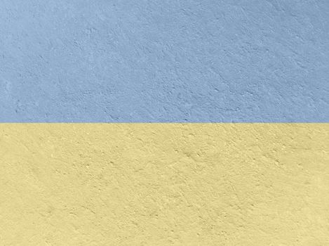 Abstract grunge texture background colored in blue and yellow. Ukraine flag.