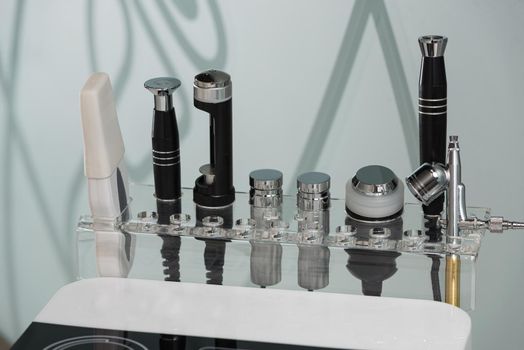 Close-up photo of Facial Machine, a perfect multifunctional system for popular, safe, and effective treatments.