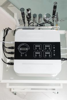 Close-up photo of Facial Machine, a perfect multifunctional system for popular, safe, and effective treatments.