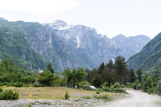 Shot of Theti National park in Albania.