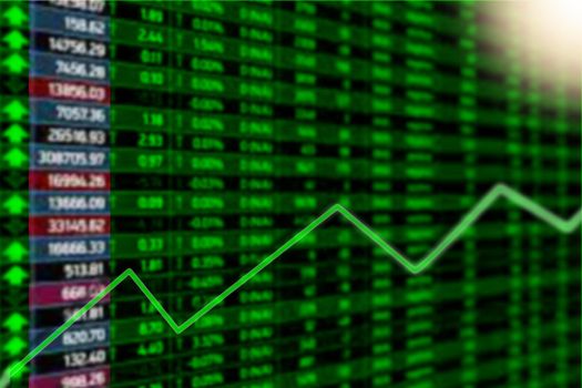 finance market graph show business volatility