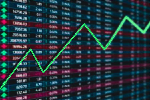 finance market graph show business volatility