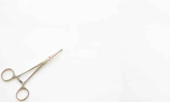 forceps bend on white background