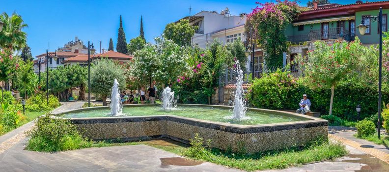 Antalya, Turkey 19.07.2021. Karaalioglu Park West Observation Terrace in Antalya, Turkey, on a sunny summer day