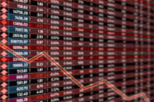 finance market graph show business volatility