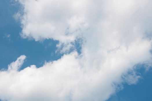 Beautiful view of the sky with white clouds, background