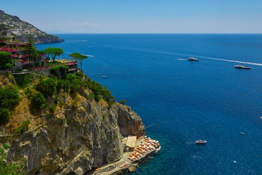 The beautiful view on Amalfi coast, Italy.