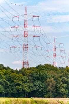 Pylons near Darmstadt (germany)