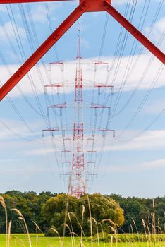 Pylons near Darmstadt (germany)