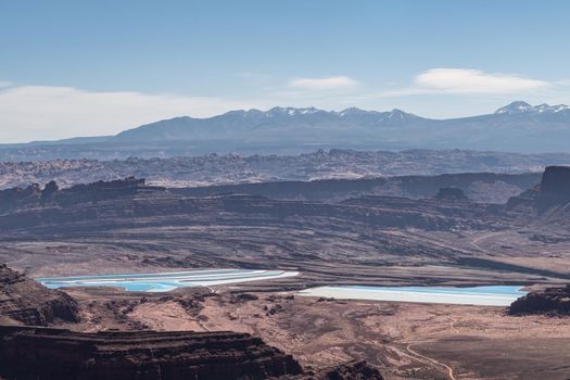 Potash Ponds in Utah used for fertilizer