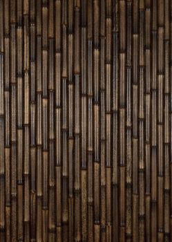 Vertical layout of dark brown bamboo close-up.Texture or background