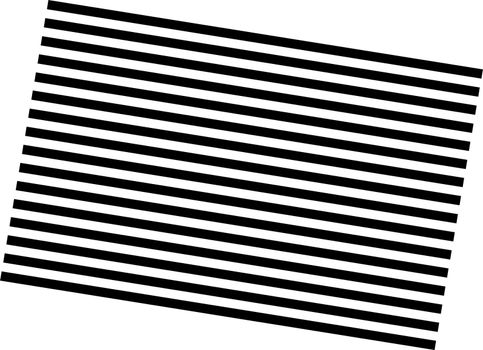 Isolated black sloping stripes on a white background