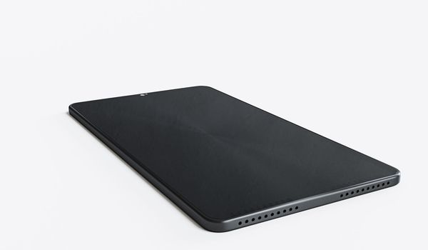 tablet isolated on white background 3d illustration