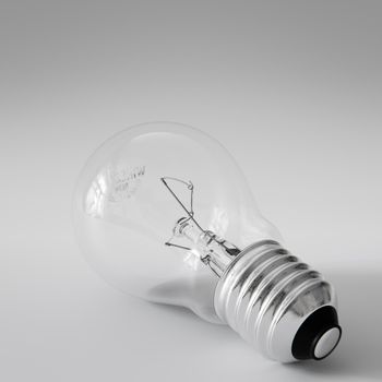 light bulb isolated on white background 3d illustration