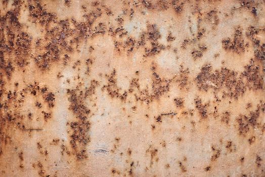 Old metal rusty texture. Brown abstract grunge iron background