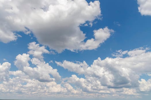 Beauty fluffy clouds. Scenic view. Natural background