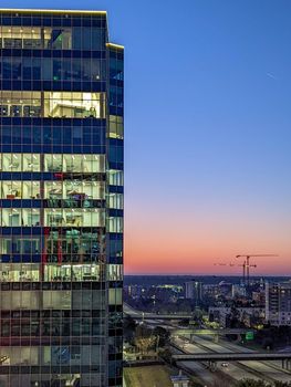 Charlotte north carolina early morning sunrise 