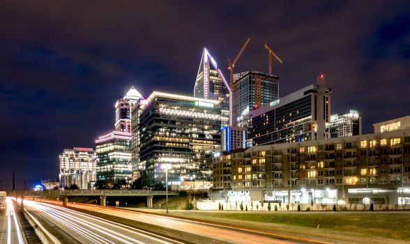 Downtown Charlotte North Carolina USA at Sunrise