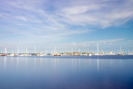 coastline and waterfront near newport rhode island