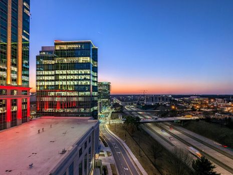 Charlotte north carolina early morning sunrise 