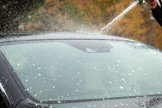 car wash cleaning and prepare for detailing