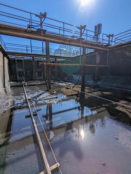 city water treatment plant sediment basin