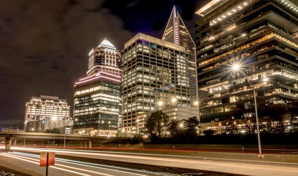 Downtown Charlotte North Carolina USA at Sunrise