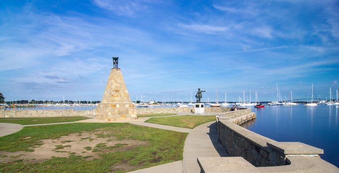 coastline and waterfront near newport rhode island