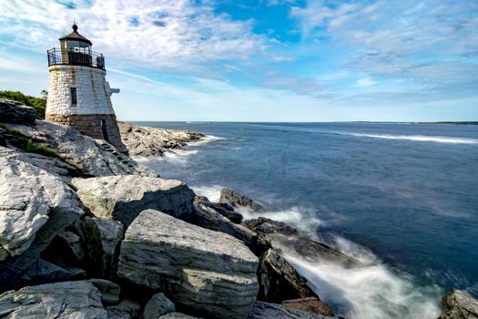 castle hill lighthouse in newport rhode island