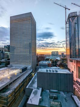 Charlotte north carolina early morning sunrise