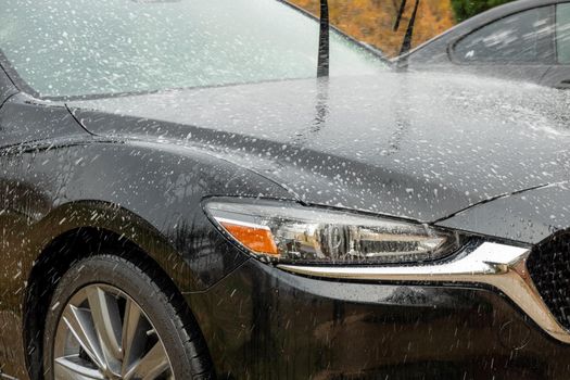 car wash cleaning and prepare for detailing