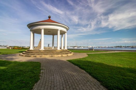 coastline and waterfront near newport rhode island