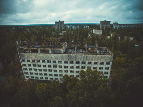 creepy doll in Middle School No. 3 in Pripyat ghost town, Chernobyl Nuclear Power Plant Zone of Alienation, Ukraine