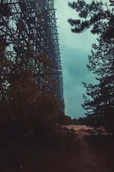 Soviet over-the-horizon radar station Duga in the Chernobyl exclusion zone