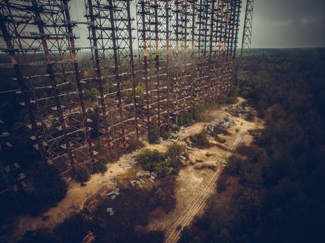 Soviet over-the-horizon radar station Duga in the Chernobyl exclusion zone