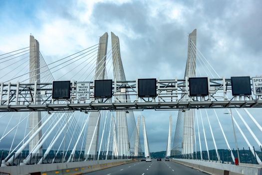 Tappan Zee bridge on Hudson river