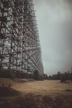 Soviet over-the-horizon radar station Duga in the Chernobyl exclusion zone