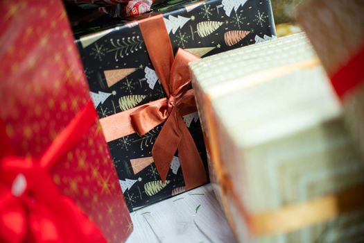 Gift packages for family and friends on the occasion of Christmas. A special holiday for all Christians. The message is Love and Peace.