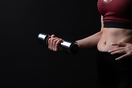 Her dumbbells a as beautiful holds in knightly kira shiny hands girl dumbbells sports caucasian, for gym woman in sport and bodybuilding dumbbell, sportswear wellness. Sweat weight beauty