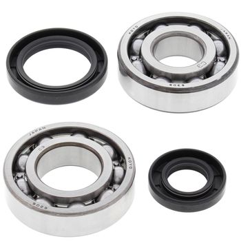 kit of bearings and oil seals for motorcycles. High quality photo