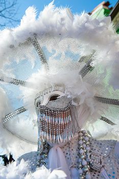 VENICE, ITALY - Febrary 20 2020: The masks of the Venice carnival 2020