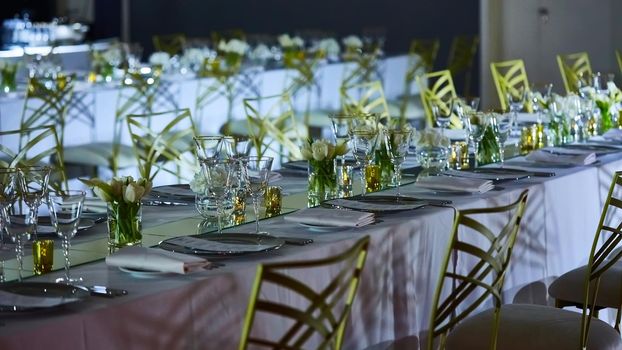 Image of a beautifully decorated wedding venue.