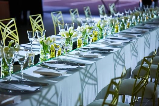 Image of a beautifully decorated wedding venue.