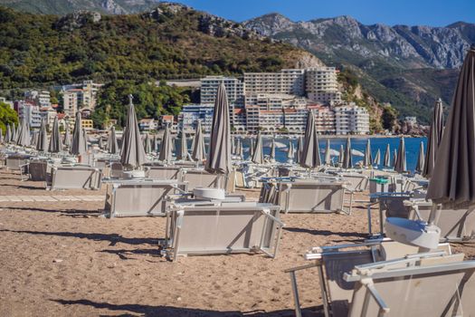 The beaches of Montenegro are ready for the tourist season.