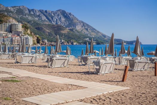 The beaches of Montenegro are ready for the tourist season.