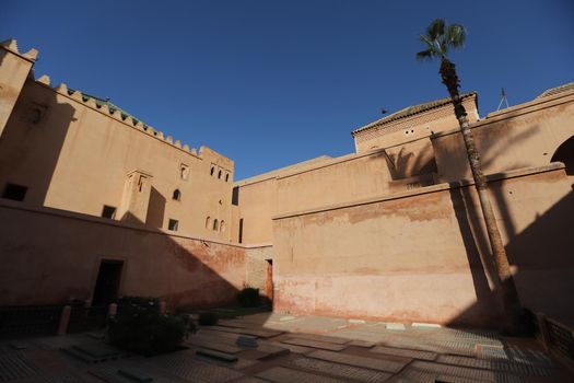 Saadiens Tombs in Marrakech City in Morocco