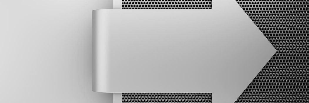 Metal sign background and stainless steel texture. 3d rendering