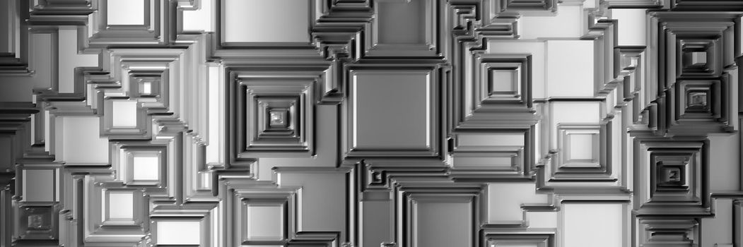 Abstract industrial background and stainless steel texture. 3d rendering