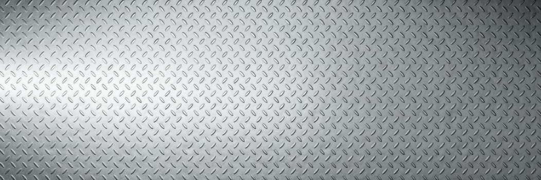 Background of metal diamond pattern plate. 3d rendering